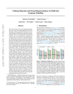 Unifying Molecular and Textual Representations via Multi-task Language
  Modelling