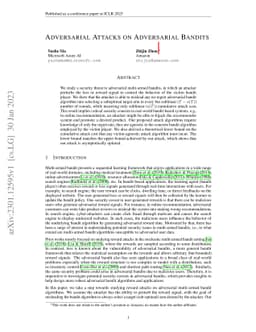 Adversarial Attacks on Adversarial Bandits