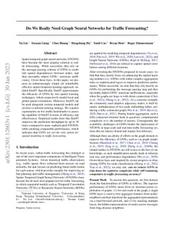 Do We Really Need Graph Neural Networks for Traffic Forecasting?