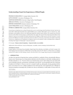 Understanding Visual Arts Experiences of Blind People