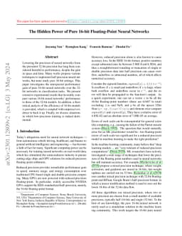 The Hidden Power of Pure 16-bit Floating-Point Neural Networks