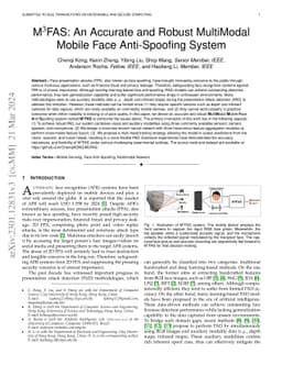 M3FAS: An Accurate and Robust MultiModal Mobile Face Anti-Spoofing
  System
