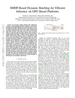 SMDP-Based Dynamic Batching for Efficient Inference on GPU-Based
  Platforms