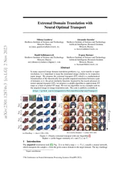 Extremal Domain Translation with Neural Optimal Transport