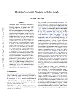 Identifying Adversarially Attackable and Robust Samples