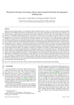Hierarchical learning, forecasting coherent spatio-temporal individual
  and aggregated building loads