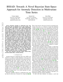 BSSAD: Towards A Novel Bayesian State-Space Approach for Anomaly
  Detection in Multivariate Time Series