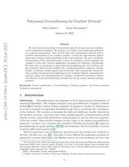 Polynomial Preconditioning for Gradient Methods