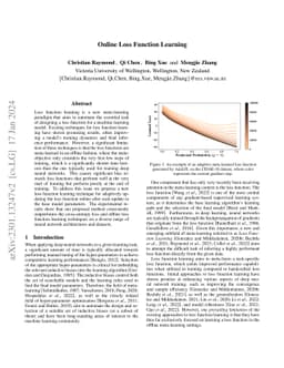 Online Loss Function Learning