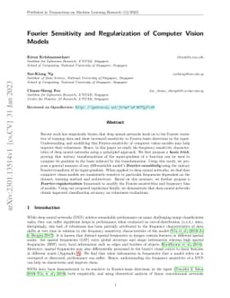 Fourier Sensitivity and Regularization of Computer Vision Models