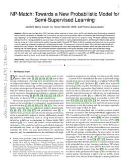 NP-Match: Towards a New Probabilistic Model for Semi-Supervised Learning