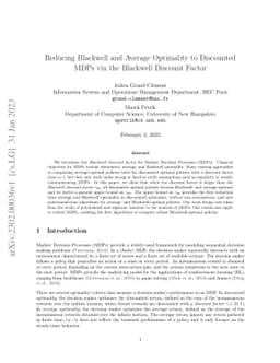 Reducing Blackwell and Average Optimality to Discounted MDPs via the
  Blackwell Discount Factor