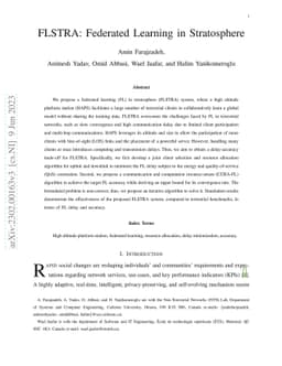 FLSTRA: Federated Learning in Stratosphere