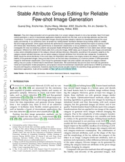 Stable Attribute Group Editing for Reliable Few-shot Image Generation