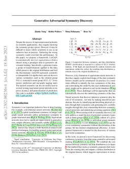 Generative Adversarial Symmetry Discovery