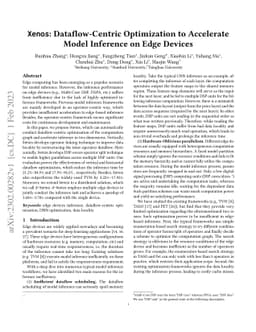 Xenos: Dataflow-Centric Optimization to Accelerate Model Inference on
  Edge Devices