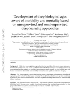 Development of deep biological ages aware of morbidity and mortality
  based on unsupervised and semi-supervised deep learning approaches