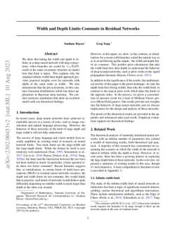 Width and Depth Limits Commute in Residual Networks