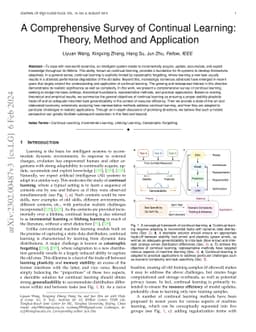 A Comprehensive Survey of Continual Learning: Theory, Method and
  Application