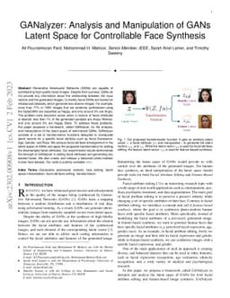 GANalyzer: Analysis and Manipulation of GANs Latent Space for
  Controllable Face Synthesis