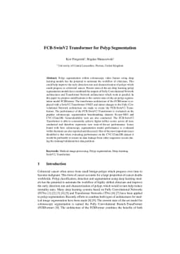 FCB-SwinV2 Transformer for Polyp Segmentation