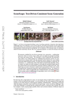 SceneScape: Text-Driven Consistent Scene Generation