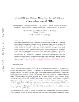 Convolutional Neural Operators for robust and accurate learning of PDEs