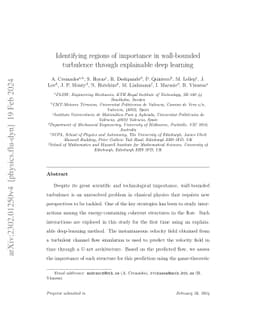 Identifying regions of importance in wall-bounded turbulence through
  explainable deep learning