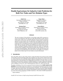 Double Equivariance for Inductive Link Prediction for Both New Nodes and
  New Relation Types