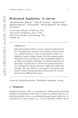 Federated Analytics: A survey