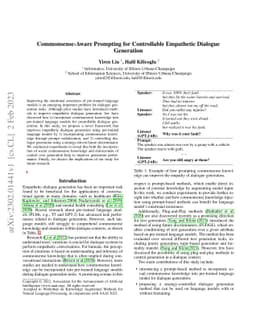 Commonsense-Aware Prompting for Controllable Empathetic Dialogue
  Generation