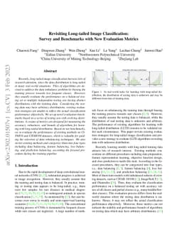 Revisiting Long-tailed Image Classification: Survey and Benchmarks with
  New Evaluation Metrics