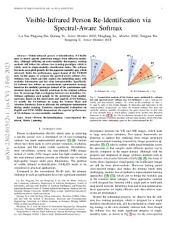 Spectral Aware Softmax for Visible-Infrared Person Re-Identification
