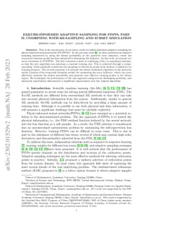 Failure-informed adaptive sampling for PINNs, Part II: combining with
  re-sampling and subset simulation
