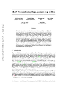IKEA-Manual: Seeing Shape Assembly Step by Step