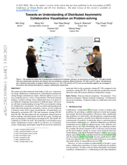 Towards an Understanding of Distributed Asymmetric Collaborative
  Visualization on Problem-solving