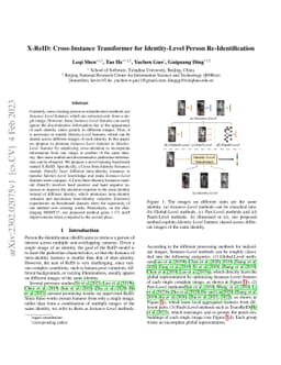 X-ReID: Cross-Instance Transformer for Identity-Level Person
  Re-Identification