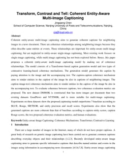 Transform, Contrast and Tell: Coherent Entity-Aware Multi-Image
  Captioning