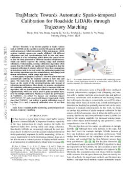 TrajMatch: Towards Automatic Spatio-temporal Calibration for Roadside
  LiDARs through Trajectory Matching