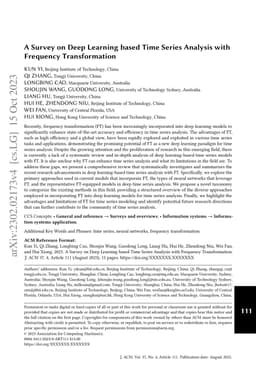 A Survey on Deep Learning based Time Series Analysis with Frequency Transformation