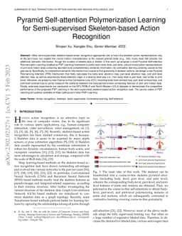 Pyramid Self-attention Polymerization Learning for Semi-supervised
  Skeleton-based Action Recognition