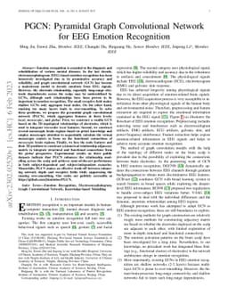 PGCN: Pyramidal Graph Convolutional Network for EEG Emotion Recognition