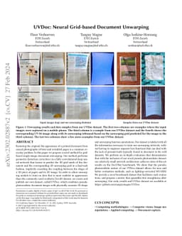 UVDoc: Neural Grid-based Document Unwarping