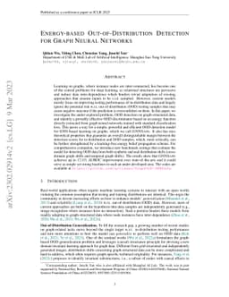 Energy-based Out-of-Distribution Detection for Graph Neural Networks