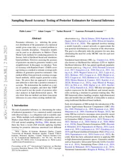 Sampling-Based Accuracy Testing of Posterior Estimators for General
  Inference