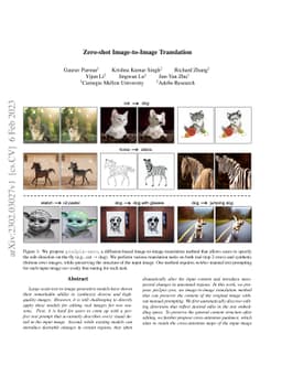 Zero-shot Image-to-Image Translation