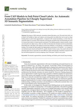 From CAD models to soft point cloud labels: An automatic annotation
  pipeline for cheaply supervised 3D semantic segmentation