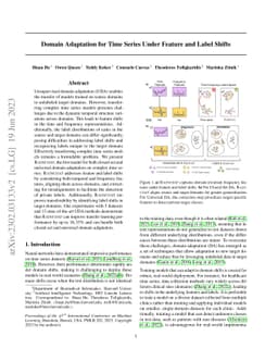 Domain Adaptation for Time Series Under Feature and Label Shifts