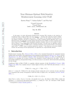 Near-Minimax-Optimal Risk-Sensitive Reinforcement Learning with CVaR
