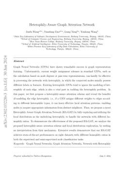 Heterophily-Aware Graph Attention Network